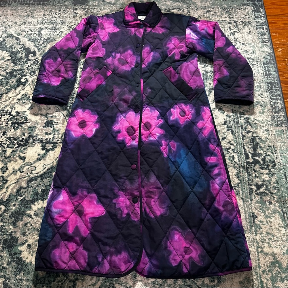 Floral long coat